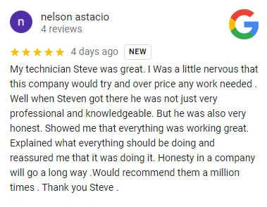 ebgert cooling & heating , central FL 5-star review